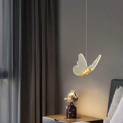 Minimalist Acrylic Butterfly LED Pendant Light