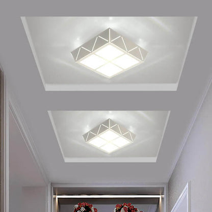 Minimalist Square 1-Light LED Flush Mount Ceiling Light
