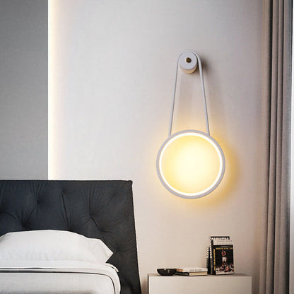 مصباح حائط LED دائري معلق بتصميم عصري بسيط 
