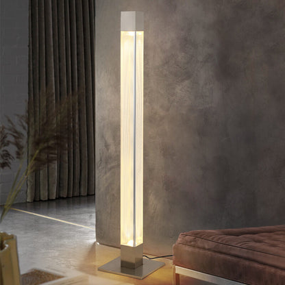 Modern  Acrylic Long Bar Column LED Standing Floor Lamp