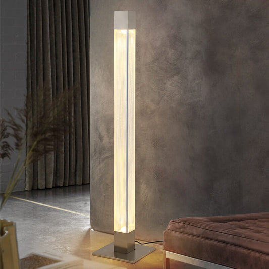 Modern  Acrylic Long Bar Column LED Standing Floor Lamp