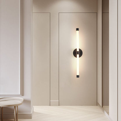 Modern Minimalist Tube Acrylic 1-Light LED Wall Sconce Lamp