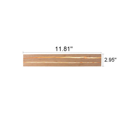 Modern Creative Crackle Wood Rectangular LED Wall Sconce Lamp