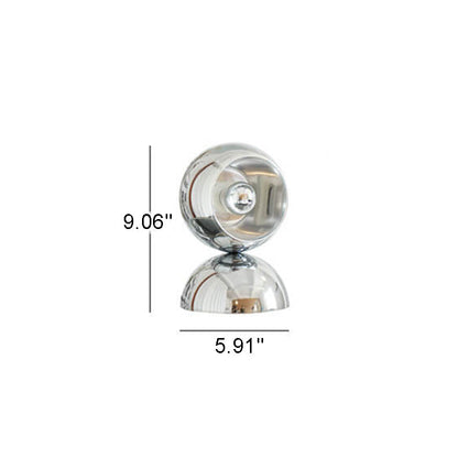 Nordic Minimalist Chrome Metal Orb 1/2/3 Light Table Lamp