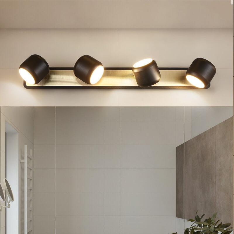 مصباح حائطي أمامي بمرآة LED بتصميم أسطواني عصري 