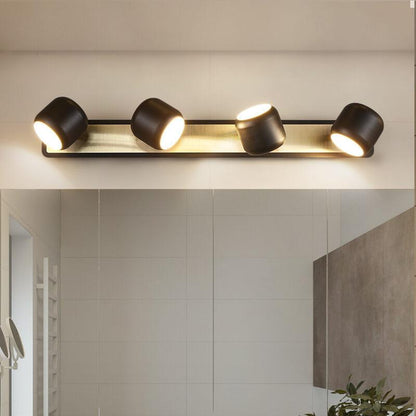 مصباح حائطي أمامي بمرآة LED بتصميم أسطواني عصري 