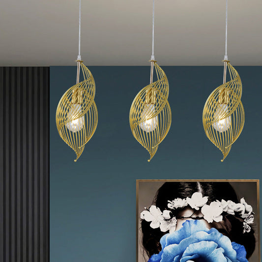 Nordic Creative Iron Sea Snail Shape  1-Light Pendant Light