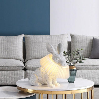 Modern Creative Resin Rabbit LED 1-Light Table Lamp