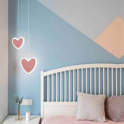 Nordic Creative Heart Shaped LED Pendant Light