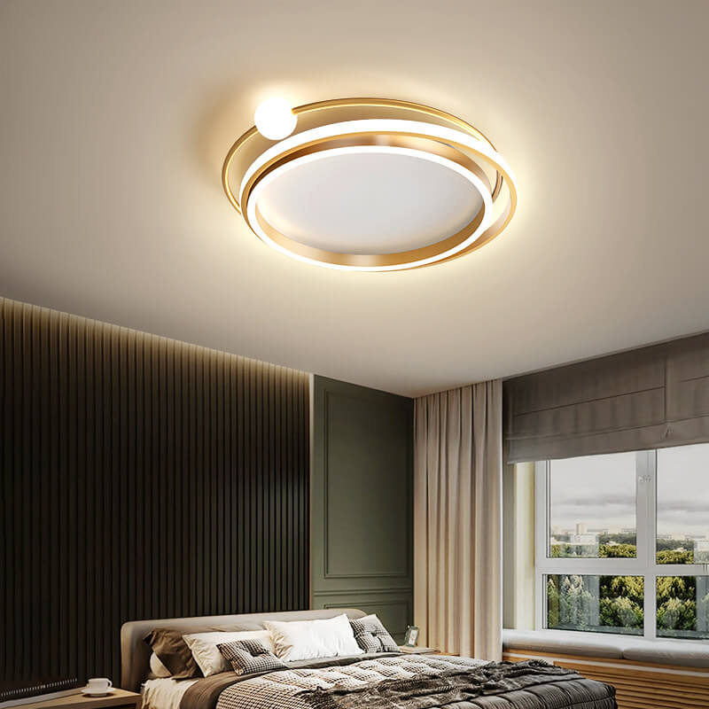 Modern Creative Circle Ring LED Flush Mount Ceiling Light