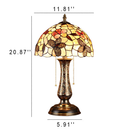 Tiffany European Shell Pattern 2-Light Table Lamp