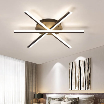 Nordic Creative Line 1灯 LED セミフラッシュマウントシーリングライト