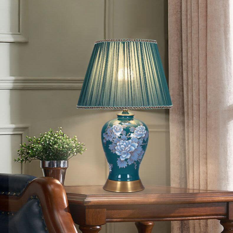 Modern Chinese Ceramic 1-Light Table Lamp