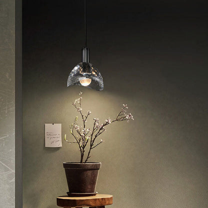 مصباح LED حديث إبداعي على شكل قبة من الكريستال والنحاس 
