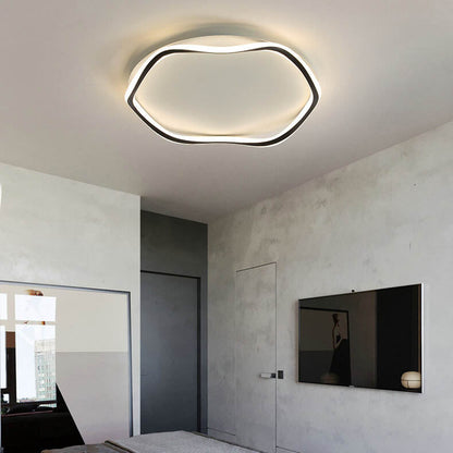 Modern Round Floral Lace LED Flush Mount Ceiling Light