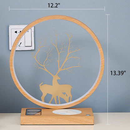 Creative Iron Aluminum LED Wireless Charging Bluetooth Speaker Table Lamp