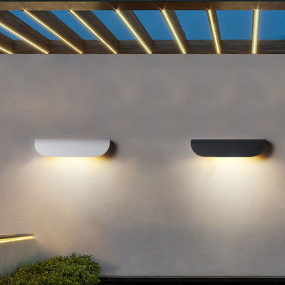 Modern Outdoor Curved  Waterproof LED Garden Wall Sconce Lamp