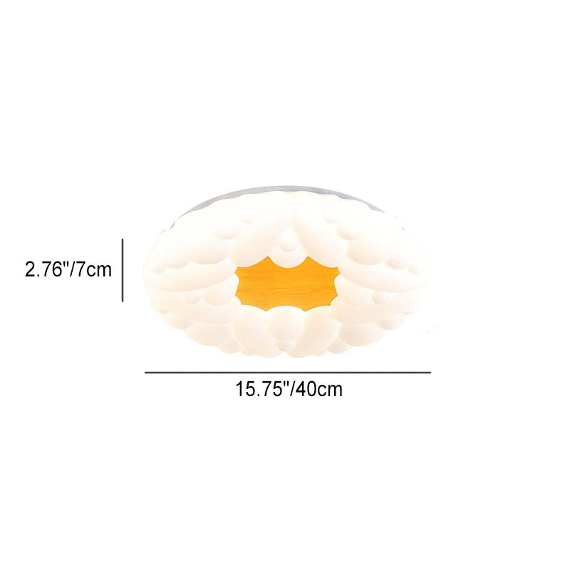 Scandinavian Modern Minimalist Acrylic Children's LED Flush Mount Ceiling Light