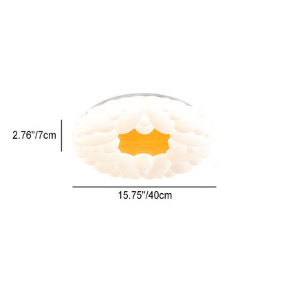 Scandinavian Modern Minimalist Acrylic Children's LED Flush Mount Ceiling Light