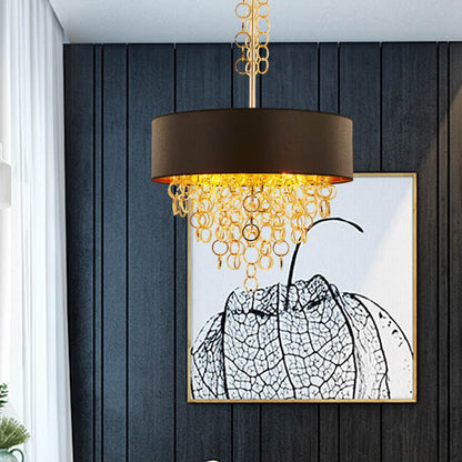 Modern Luxury Fabric Ring Tassel  3/4/5 Light Chandelier