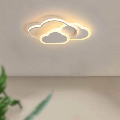 Creative Color Cloud Aluminum LED Flush Mount Ceiling Light