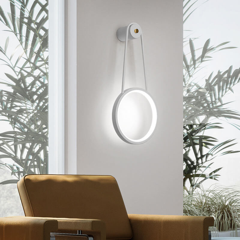مصباح حائط LED دائري معلق بتصميم عصري بسيط 