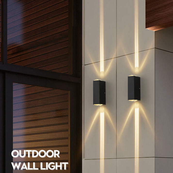 Modern Waterproof Rectangular LED Outdoor Wall Sconce Lamp