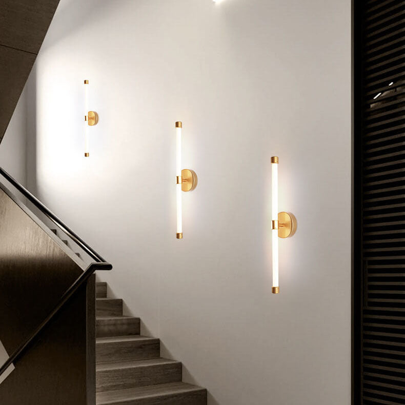 Modern Minimalist Tube Acrylic 1-Light LED Wall Sconce Lamp