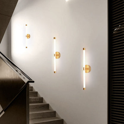 Modern Minimalist Tube Acrylic 1-Light LED Wall Sconce Lamp