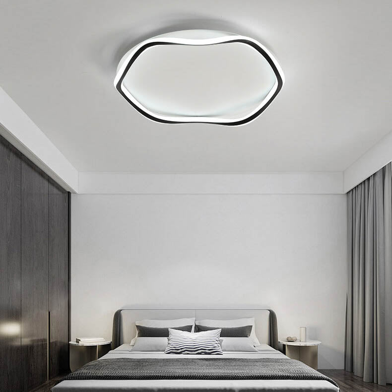 Modern Round Floral Lace LED Flush Mount Ceiling Light
