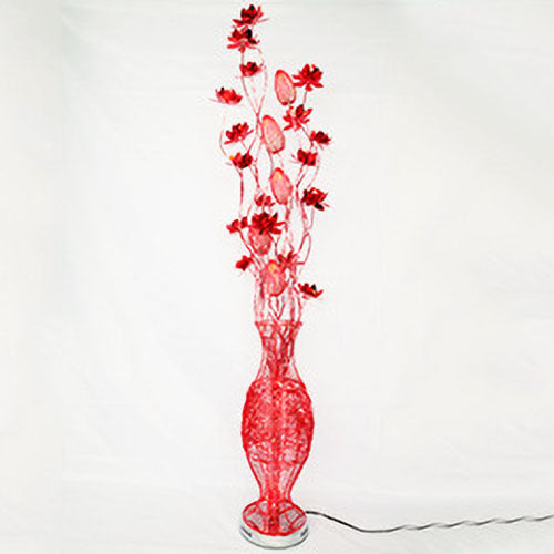 European Style Vase Flower Design Aluminum LED Standing Floor Lamp