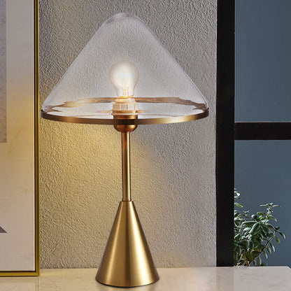 Nordic Creative Glass Triangle Shade 1-Light Table Lamp