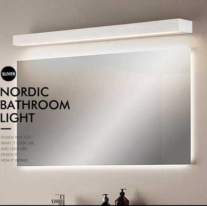 مصباح أمامي للمرآة من الألومنيوم LED من Nordic Linear مزود بمصباح واحد 