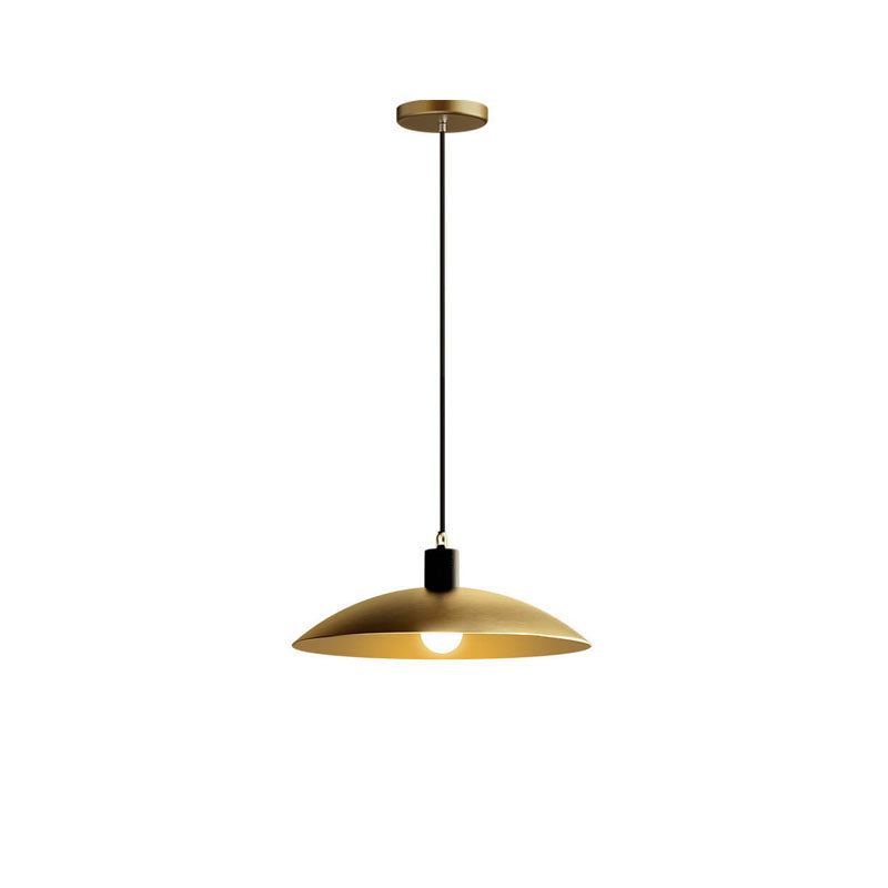Nordic Minimalist Gold Color Copper 1-Light Pendant Light