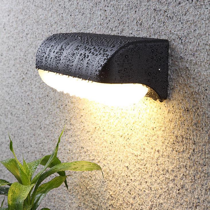 Retro Cylinder Ring LED 1/2 Light Waterproof Wall Sconce Lamp