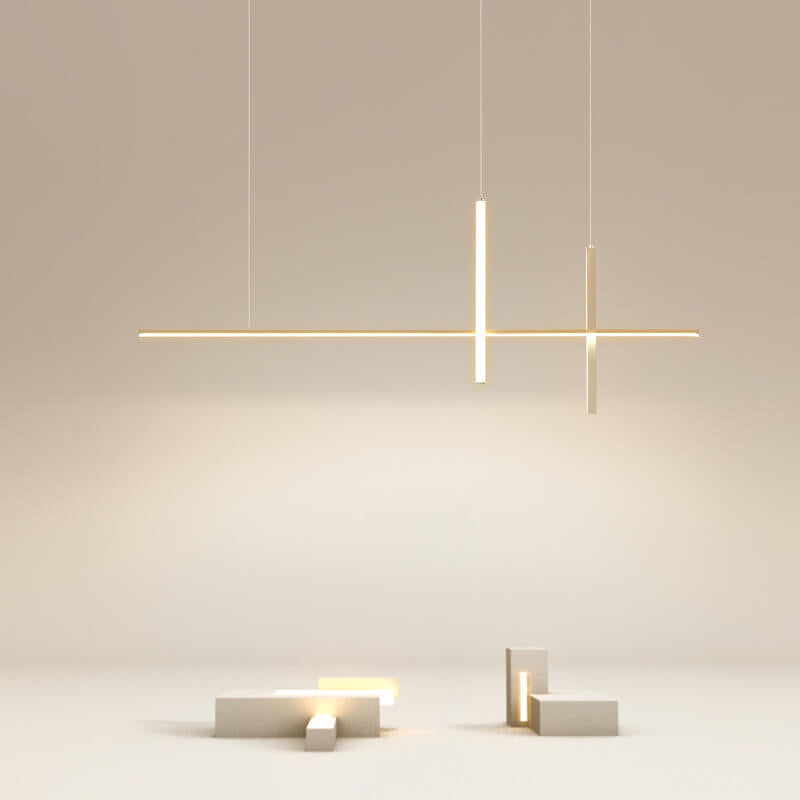 Modern Minimalist Long Line LED Chandelier