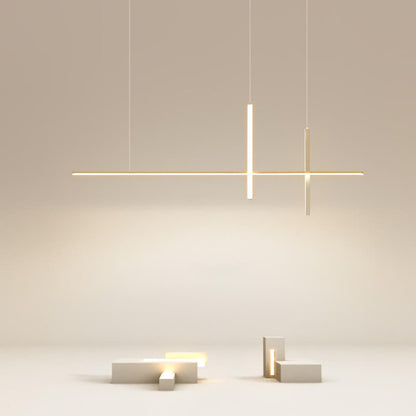 Modern Minimalist Long Line LED Chandelier