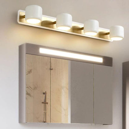 مصباح حائطي أمامي بمرآة LED بتصميم أسطواني عصري 