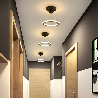 مصباح LED دائري حديث وبسيط مزود بمصباح واحد 