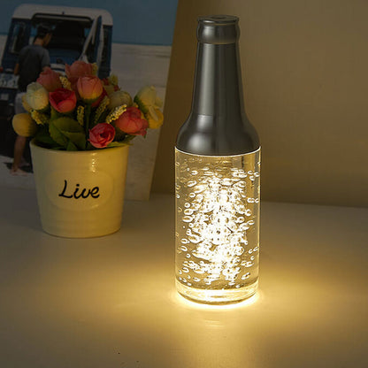 Creative Luminous Wine Bottle Rechargeable Touch Decorative LED Table Lamp
