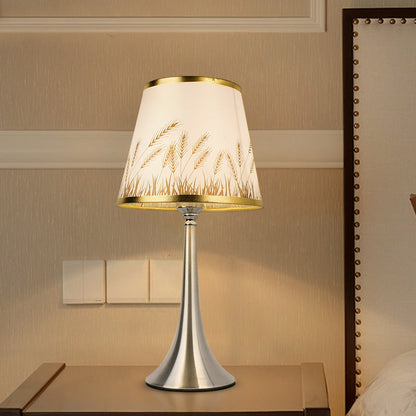 Traditional Farmhouse Iron Fabric Multi-Style 1-Light Table Lamp