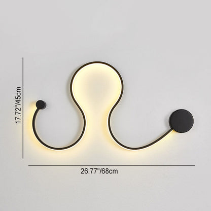 مصباح حائط LED معاصر من الألومنيوم والسيليكون بتصميم نورديك لغرفة المعيشة 