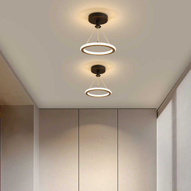 مصباح LED دائري حديث وبسيط مزود بمصباح واحد 