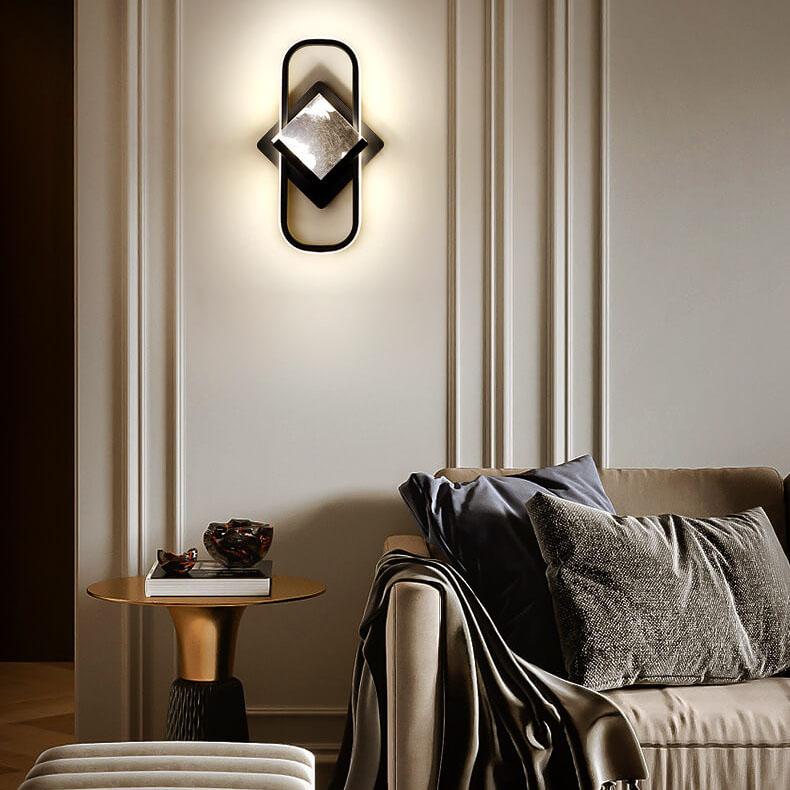 مصباح حائط LED على شكل حلقة بتصميم إبداعي نورديك، مزود بإضاءة واحدة 