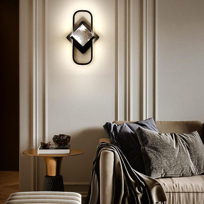مصباح حائط LED على شكل حلقة بتصميم إبداعي نورديك، مزود بإضاءة واحدة 