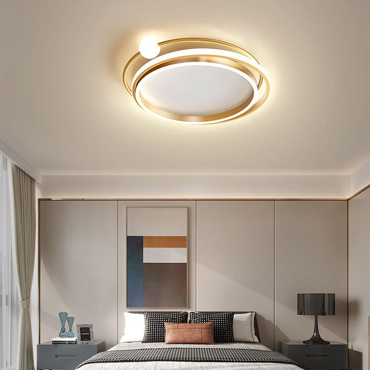 Modern Creative Circle Ring LED Flush Mount Ceiling Light