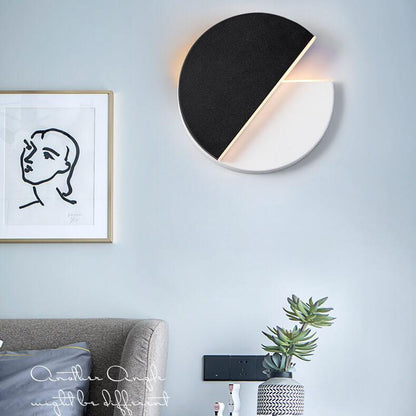 Modern Round Splicing 1-Light LED Rotatable Wall Sconce Lamp