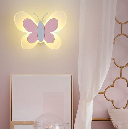 Creative Butterfly Acrylic 1-Light LED Wall Sconce Lamp