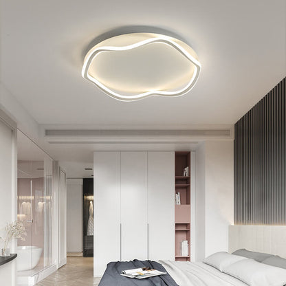 Modern Round Floral Lace LED Flush Mount Ceiling Light