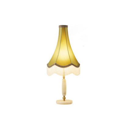 French Retro Court Tassel Copper 1-Light Table Lamp